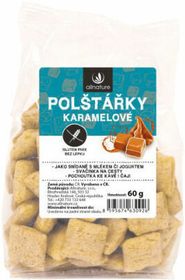 Allnature Polštářky karamelové 60g porovnat ceny