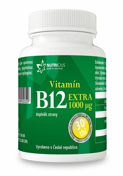 Nutricius Vitamín B12 EXTRA 1000mcg 30 tablet porovnat ceny