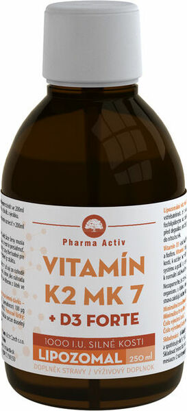 Pharma Activ LIPOZOMAL Vitamin K2 MK7+ D3 1000 I.U. 250ml porovnat ceny