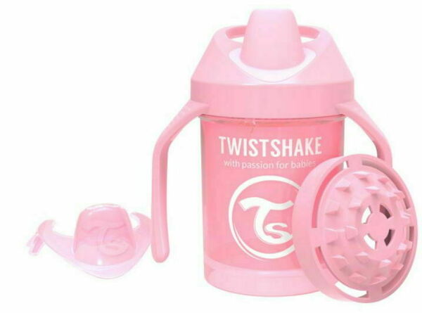 Twistshake  Hrnek učicí 230ml 4+m Pastelově růžová porovnat ceny