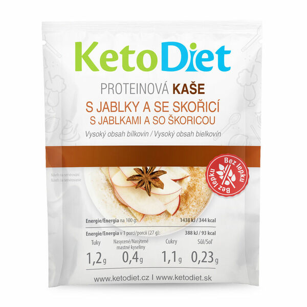 KETODIET Proteinová kaše s jablky a se skořicí 7 porcí porovnat ceny