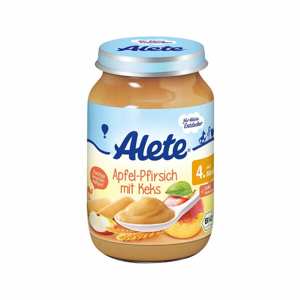 ALETE Bio Jablko s broskví a sušenkami 190 g porovnat ceny