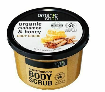 Organic Shop Tělový peeling Medová skořice 250ml porovnat ceny