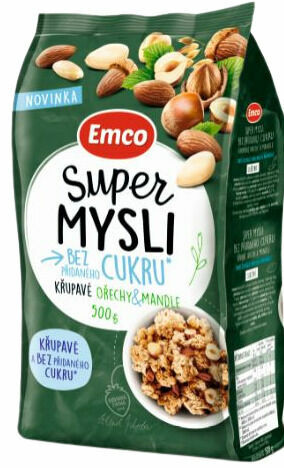 Emco Super mysli bez přidaného cukru ořechy a mandle 500g porovnat ceny