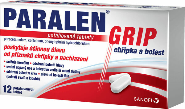 Paralen®  Paralen Grip Chřipka bolest 500/25/25mg 12 tablet porovnat ceny