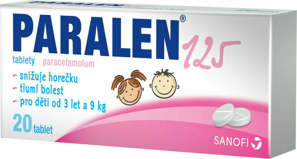 Paralen® 125mg 20 tablet porovnat ceny