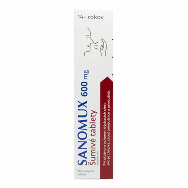 SANOMUX 600 mg 20 šumivých tablet porovnat ceny
