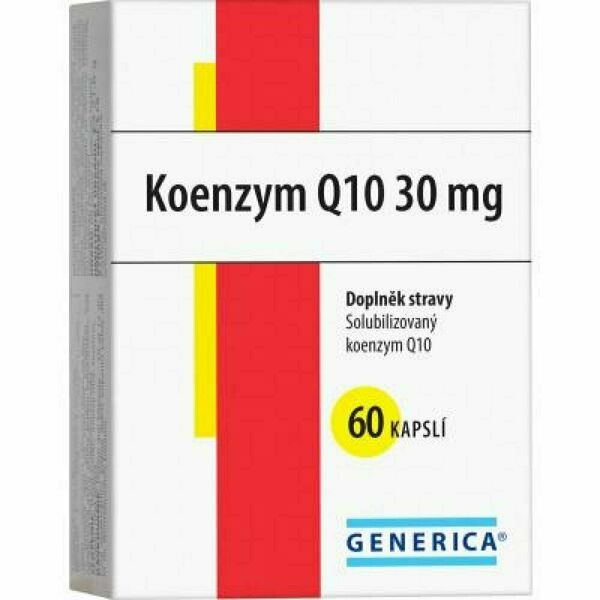 GENERICA Koenzym Q10 30 mg 60 kasplí porovnat ceny
