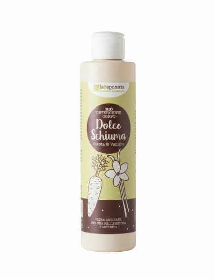 laSaponaria Jemný čisticí sprchový gel s mrkví a vanilkou BIO 200ml porovnat ceny