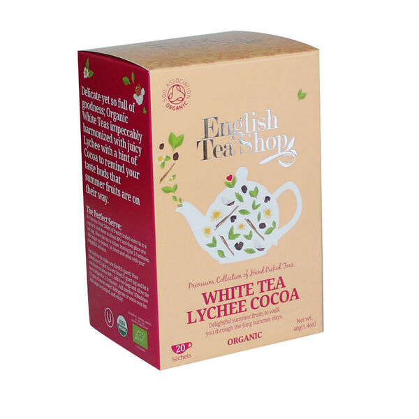 ENGLISH TEA SHOP bílý čaj s lychee a kakaem 20 sáčků porovnat ceny