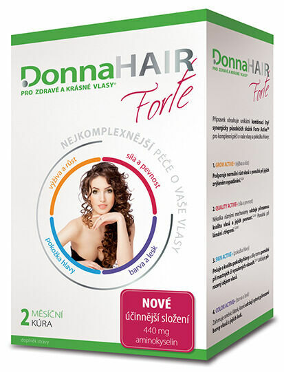 Donna HAIR FORTE 2-měsíční kúra 60 tobolek porovnat ceny