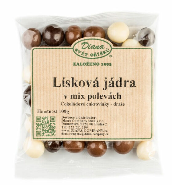 Diana Company Lísková jádra v mix polevách 100g porovnat ceny