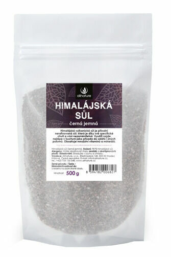 Allnature Himalájská sůl černá 500g porovnat ceny