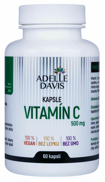 Adelle Davis Vitamín C 500 mg 60 kapslí porovnat ceny