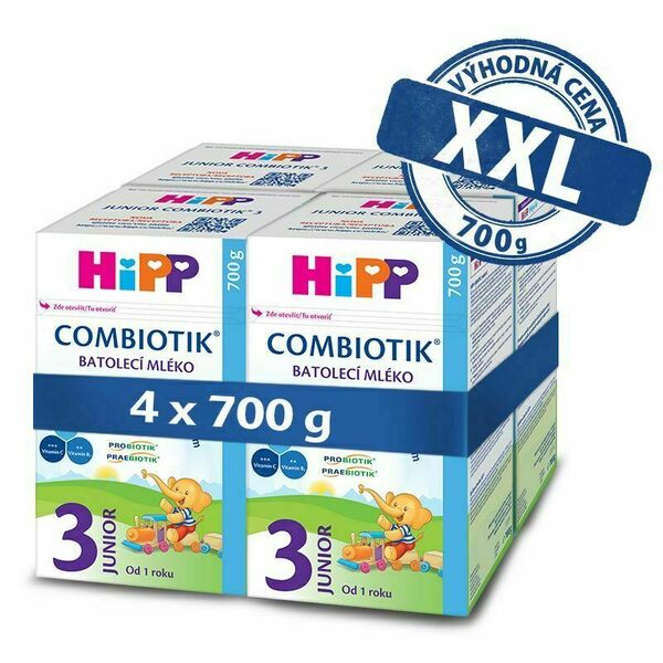 Hipp 3 Junior Combiotik 4x700 g porovnat ceny