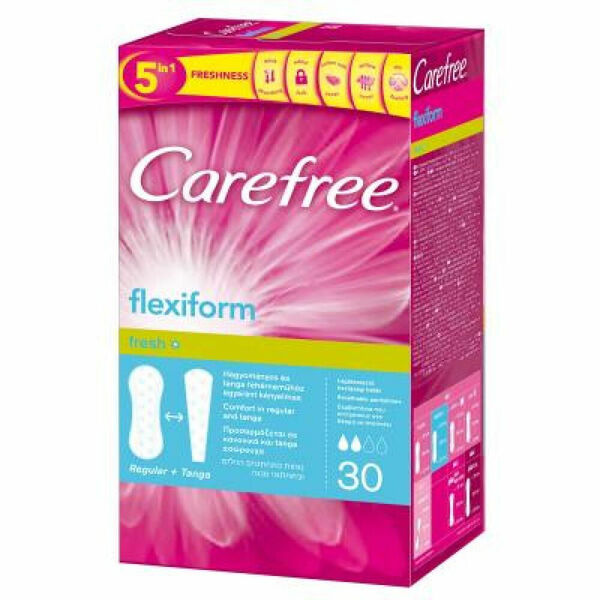CAREFREE Flexiform Fresh slipové vložky 30 kusů porovnat ceny