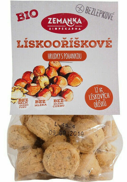 Biopekárna Zemanka  Bezlepkové pohankové bio hrudky s lískovými oříšky porovnat ceny