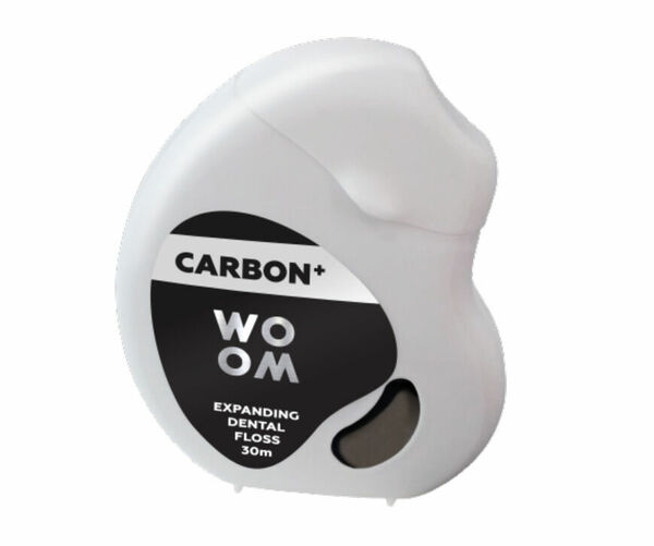 Woom Carbon+ expandující černá zubní nit 30m porovnat ceny