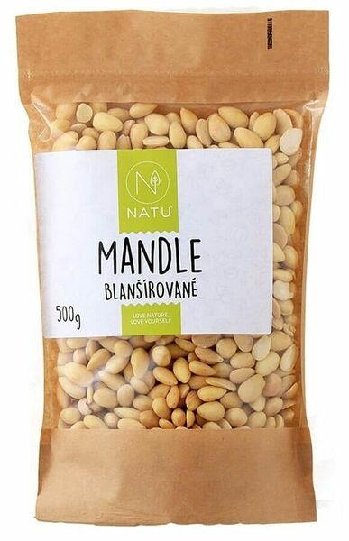 Natu Mandle blanšírované 500g porovnat ceny