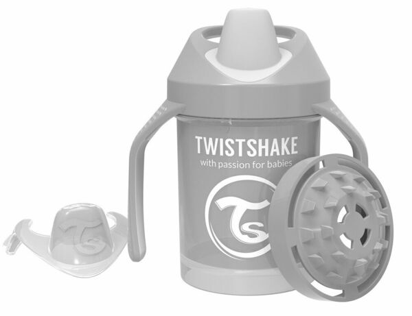Twistshake  Hrnek učicí 230ml 4+m Pastelově šedá porovnat ceny