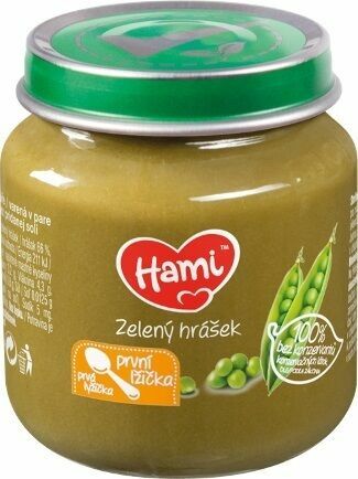 Hami příkrm Zelený hrášek první lžička 125g porovnat ceny