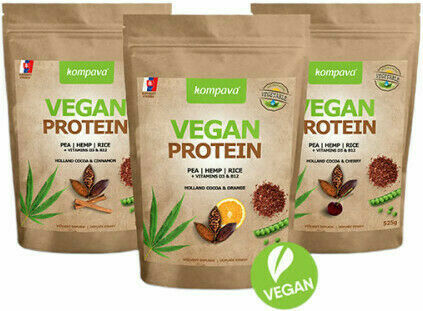 Kompava Vegan Protein 525g/15 dávek - čokoláda - višeň porovnat ceny