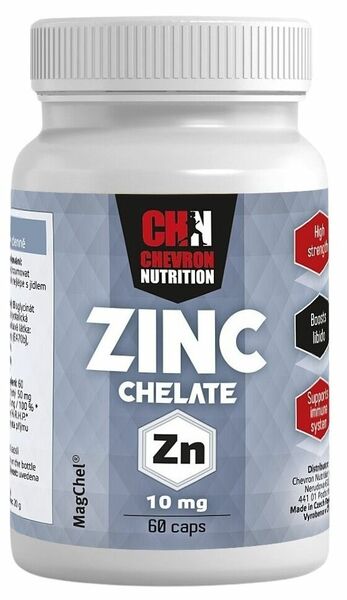 Chevron Nutrition Zinc Chelate 60 kapslí porovnat ceny