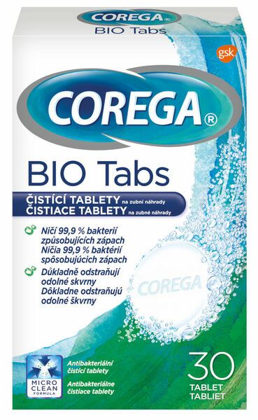 Corega Bio Tabs čistící tablety 30ks porovnat ceny