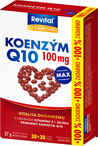 Revital Koenzym Q10 100mg+Selen+Vitamin E 30+30 kapslí porovnat ceny