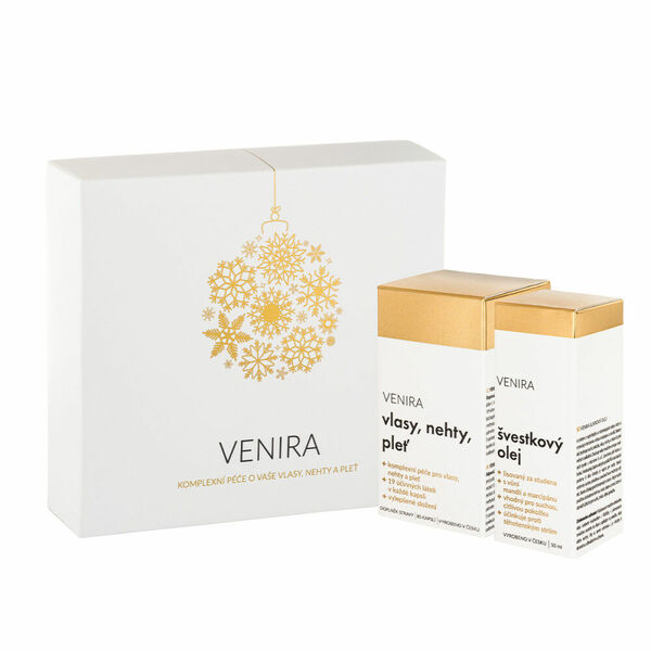 VENIRA Dárkový set 40denní kúra 80 kapslí a Švestkový olej 50 ml porovnat ceny