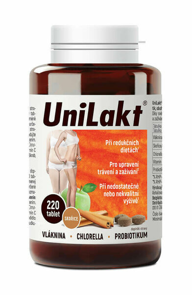 Unilakt se skořicí 220 tablet porovnat ceny