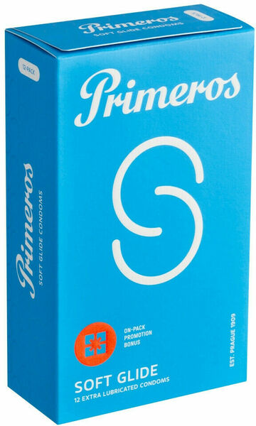 Primeros Soft Glide kondomy se zvýšenou dávkou lubrikace 12ks porovnat ceny