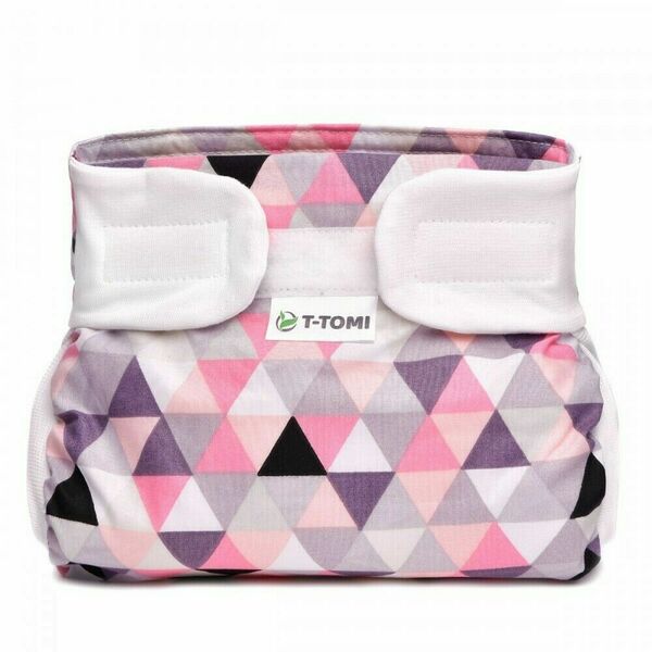 T-tomi  Ortopedické abdukční kalhotky - suchý zip, pink triangles 3-6kg porovnat ceny