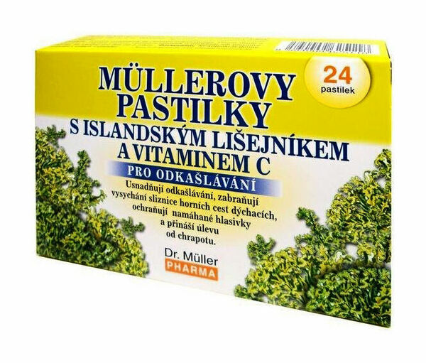 Dr.Muller  Müllerovy pastilky s islandským lišejníkem 24ks porovnat ceny