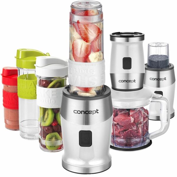Concept Fresh&Nutri Bílý smoothie mixér, chopper, mlýnek + 2 lahve 570ml+400ml porovnat ceny
