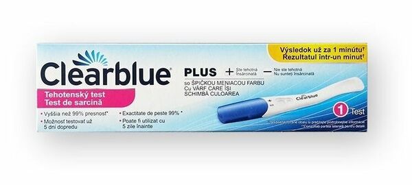 Clearblue PLUS těhotenský test 1ks porovnat ceny