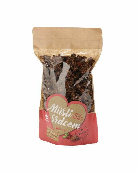 Topnatur Müsli srdcem Belgická čokoláda&Brusinky 350g porovnat ceny