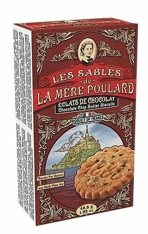 La Mére Poulard Chocolate chip butter biscuits papír 46,8g porovnat ceny
