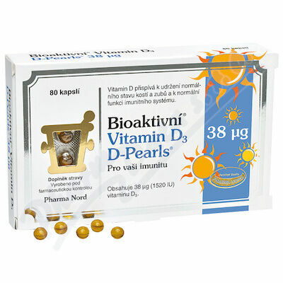 Bioaktivní Vitamin D3 D-Pearls 38mcg cps.80 porovnat ceny