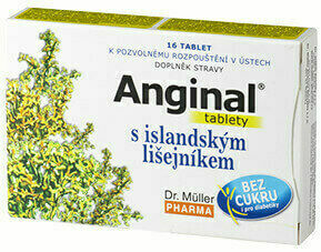 Dr.Muller  Anginal tablety s islandským lišejníkem 16 tablet porovnat ceny