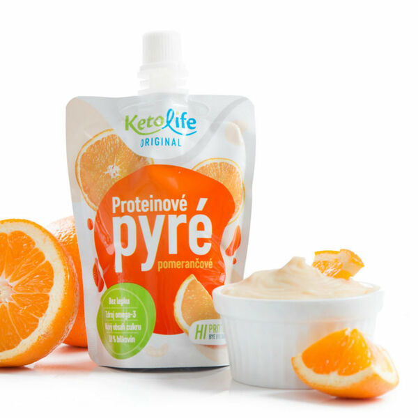 KETOLIFE Proteinové pyré pomerančové 100 g porovnat ceny