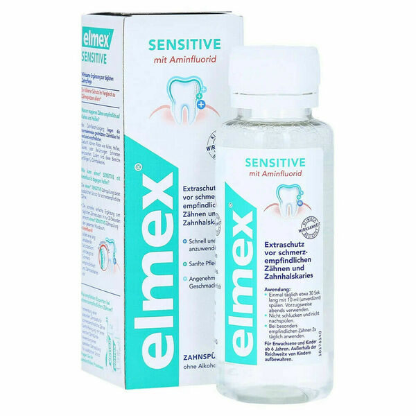 Elmex Sensitive mini ústní voda 100 ml porovnat ceny