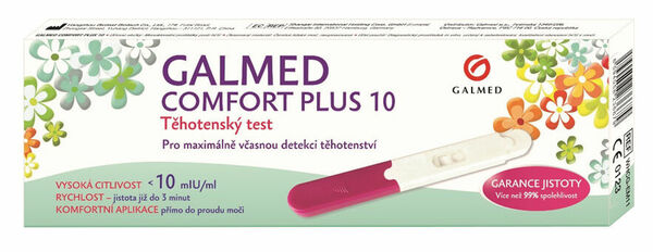 Galmed Těhotenský test Comfort Plus 10 tyčinka 1 ks porovnat ceny