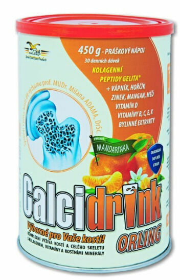 Calcidrink Nápoj mandarinka 450g porovnat ceny