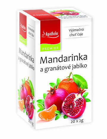 Apotheke Mandarinka a granát. jablko čaj 20 x 2g porovnat ceny
