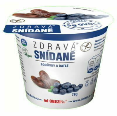Obezin zdravá snídaně - Borůvky a datle 78g porovnat ceny