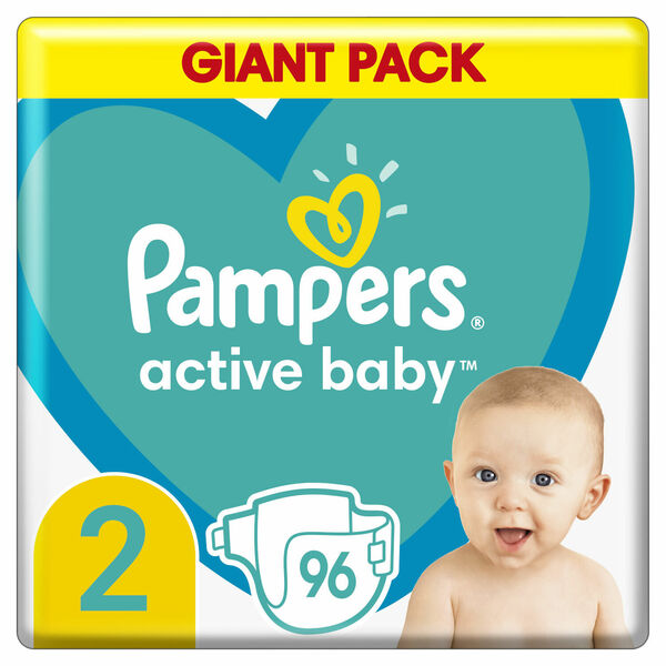Pampers Active Baby Plenky Velikost 2 X96, 4kg-8kg porovnat ceny