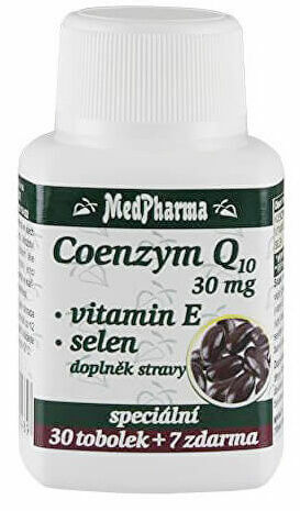 MedPharma Coenzym Q10 30 mg + Vitamin E + Selen 37 tobolek porovnat ceny