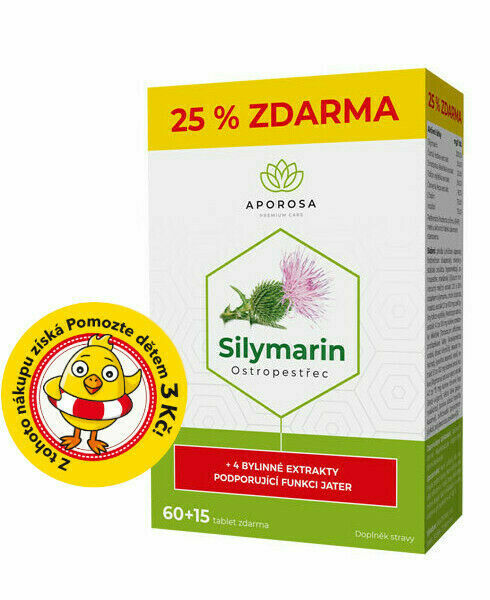 APOROSA prémiový Ostropestřec (Silymarin 200 mg) 75 tablet porovnat ceny