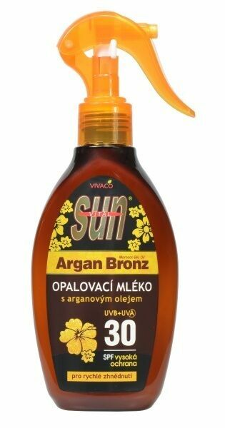 Sun Vivaco Opalovací mléko s arganovým olejem SPF30 rozprašovací 200ml porovnat ceny
